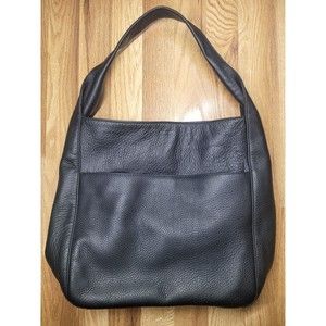 Shinola Detroit CASS Hobo Bag Black Luxe Pebbled Leather Retail $695 Designer